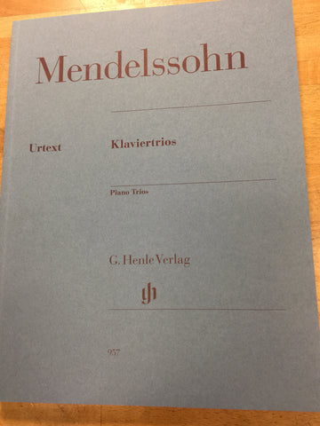 Mendelssohn Piano Trios op49 and op 66